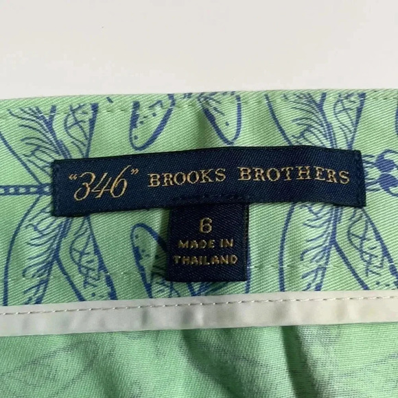 Brooks Brothers Golf Mini Skirt Light Green Dragon Fly Print Women’s 6 Cotton - Picture 5 of 14